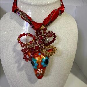 Colorful Artistic Pendant Necklace